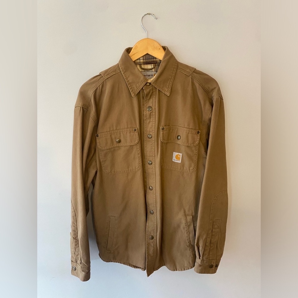 Carhartt flannel lined work shirt